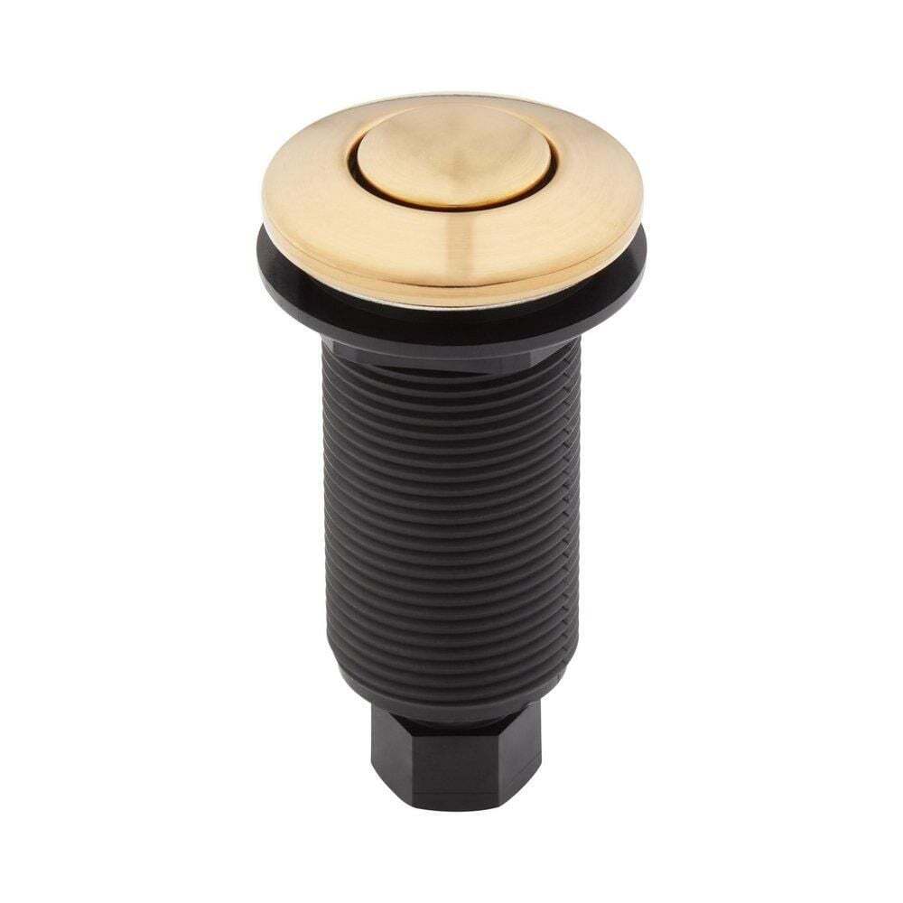 Signature Hardware Sinktop Air Switch Button - Brushed Gold SHASB2BG